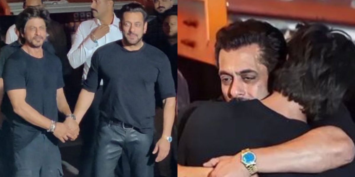 Shah Rukh Khan-Salman Khan Share A Warm HUG At The Latter’s Birthday Party