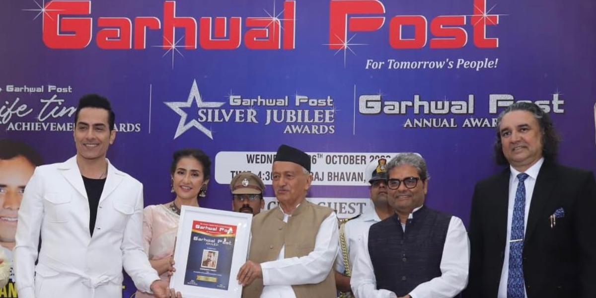 Sudhanshu Pandey bags the Garhwal Post Award