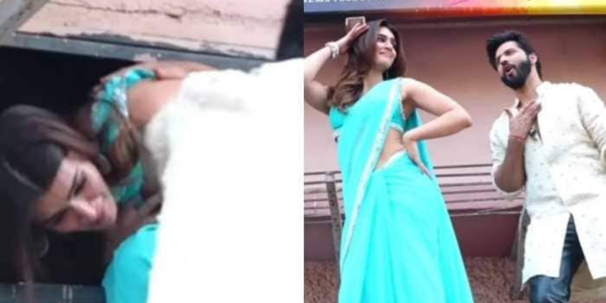 Netizens TROLLED Kriti Sanon during her promotion of ‘Bhediya’ as she climbed the roof for the dance; “she turned into spider-woman” says Netizens
