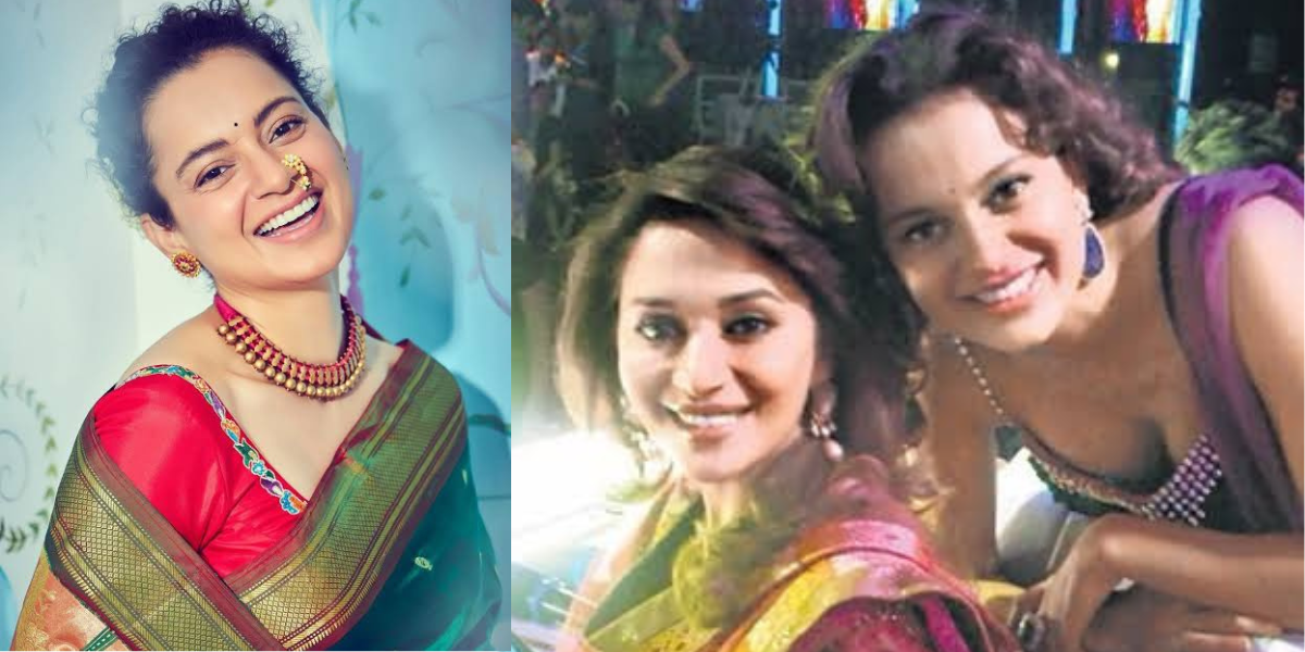 Kangana Ranaut calls Madhuri Dixit a 'legend', shares a video of her Hum Aapke Hain Koun song.