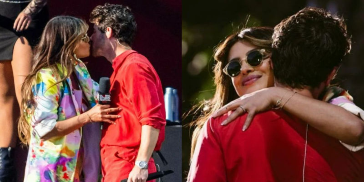 Nick Jonas Feels Honoured To Call Priyanka His Wife gives a Lip Kiss at the Global Citizen